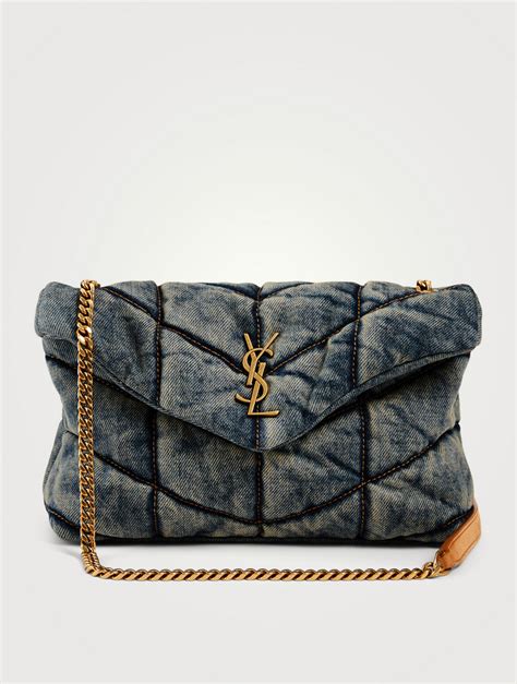 ysl tote bag quilted|ysl denim tote.